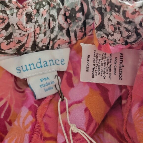 NEW Sundance PM Leia Pink Cropped Floral Lightweight Cuffed Pull Up Ankle Pants - Picture 9 of 9